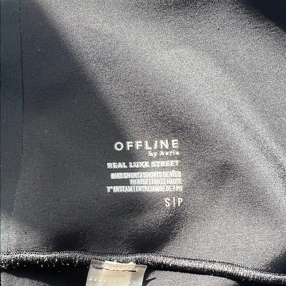 Offline by Aerie Real Luxe Street Bike Shorts Black High Rise 7” Inseam Small - Picture 6 of 7